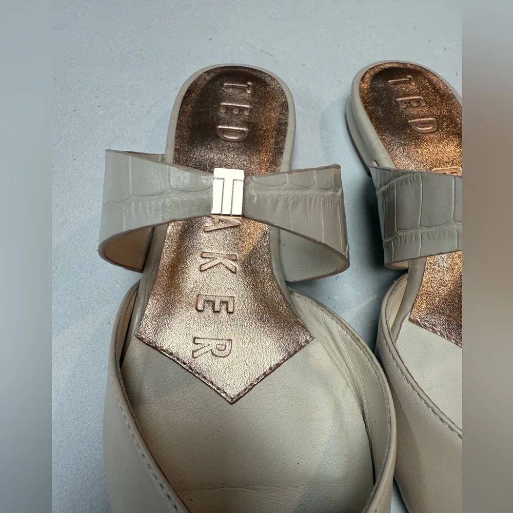 Ted Baker London Oryla pointed-toe leather mules 37.5 - Picture 7 of 9